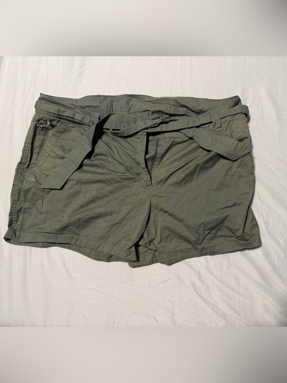 Decathlon Quechua Olive Women’s Tie Waist Hiking Shorts